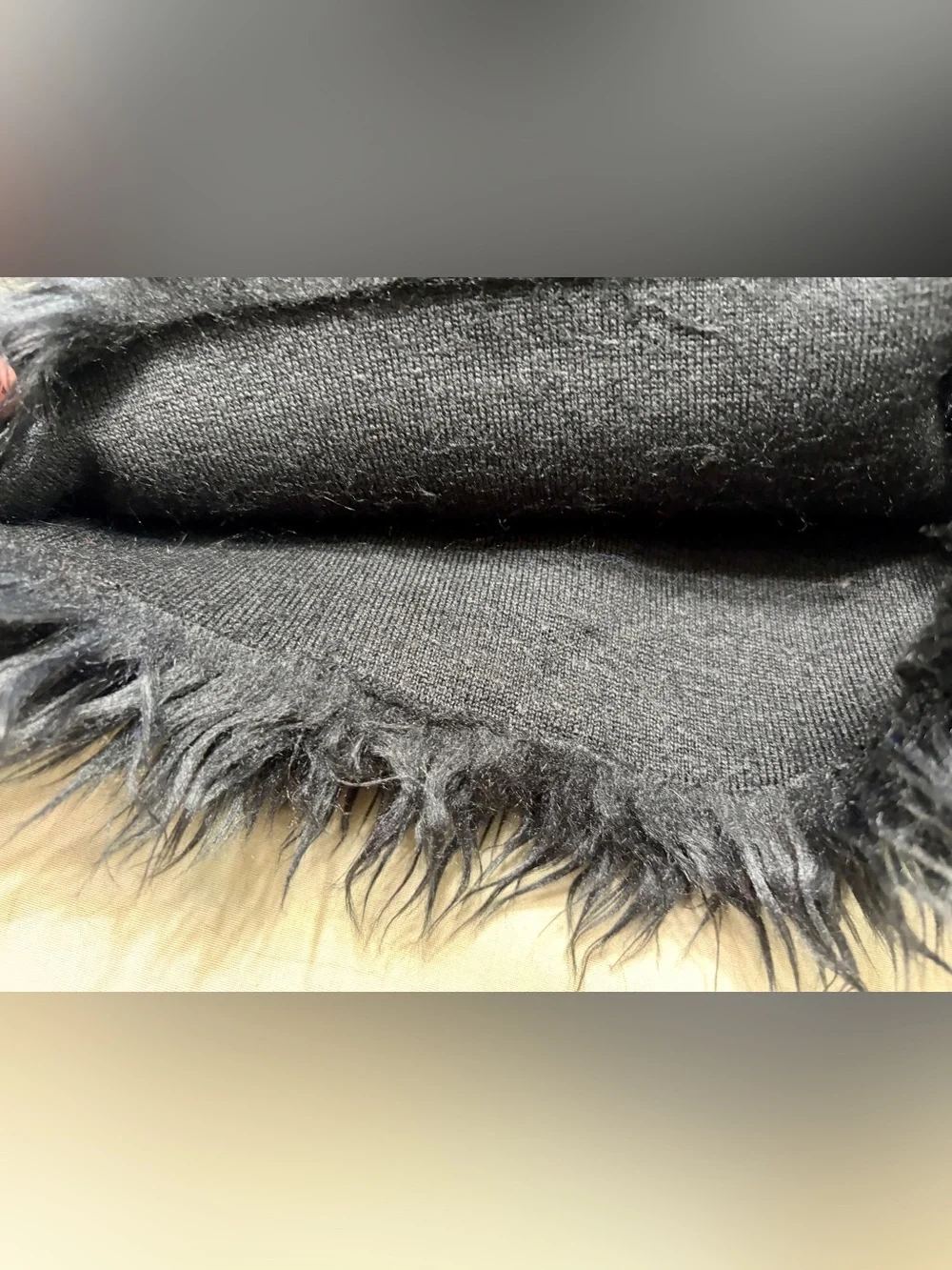 Source Unknown Kids Black Faux Fur Hat